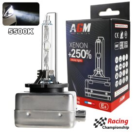 Bombilla Xenón D3S 5500K - Optimium White +250% - AGM Vision