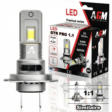Lâmpada LED H7 GTR PRO 1.1, 35W - Ventilada