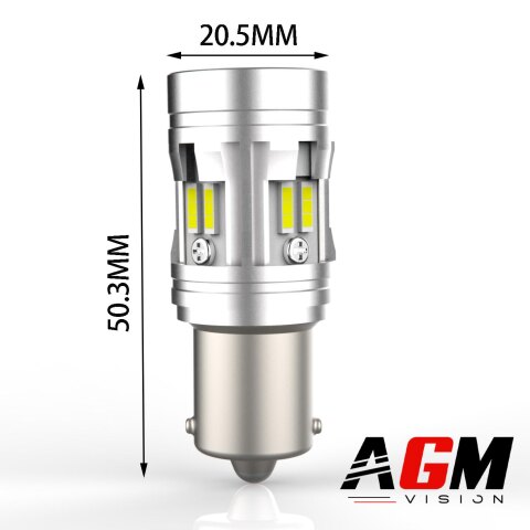 Lampadina LED P21W-BA15S VORTEK MAX (Bianco) - Luci di retromarcia