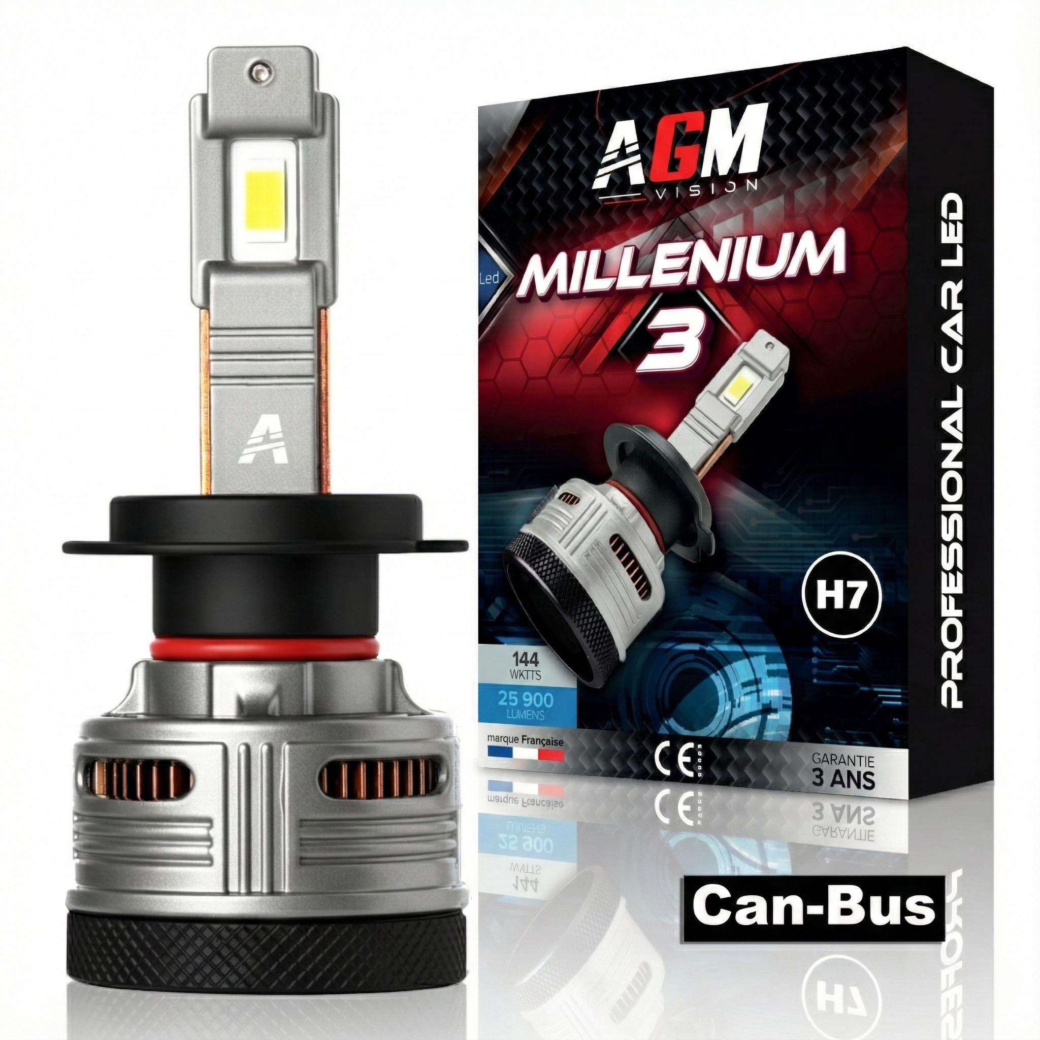 Millenium 3 Ultra CANbus V2 72 W H7 LED Bulb Millenium 3 Ultra CANbus V2 72 W H7 LED Bulb