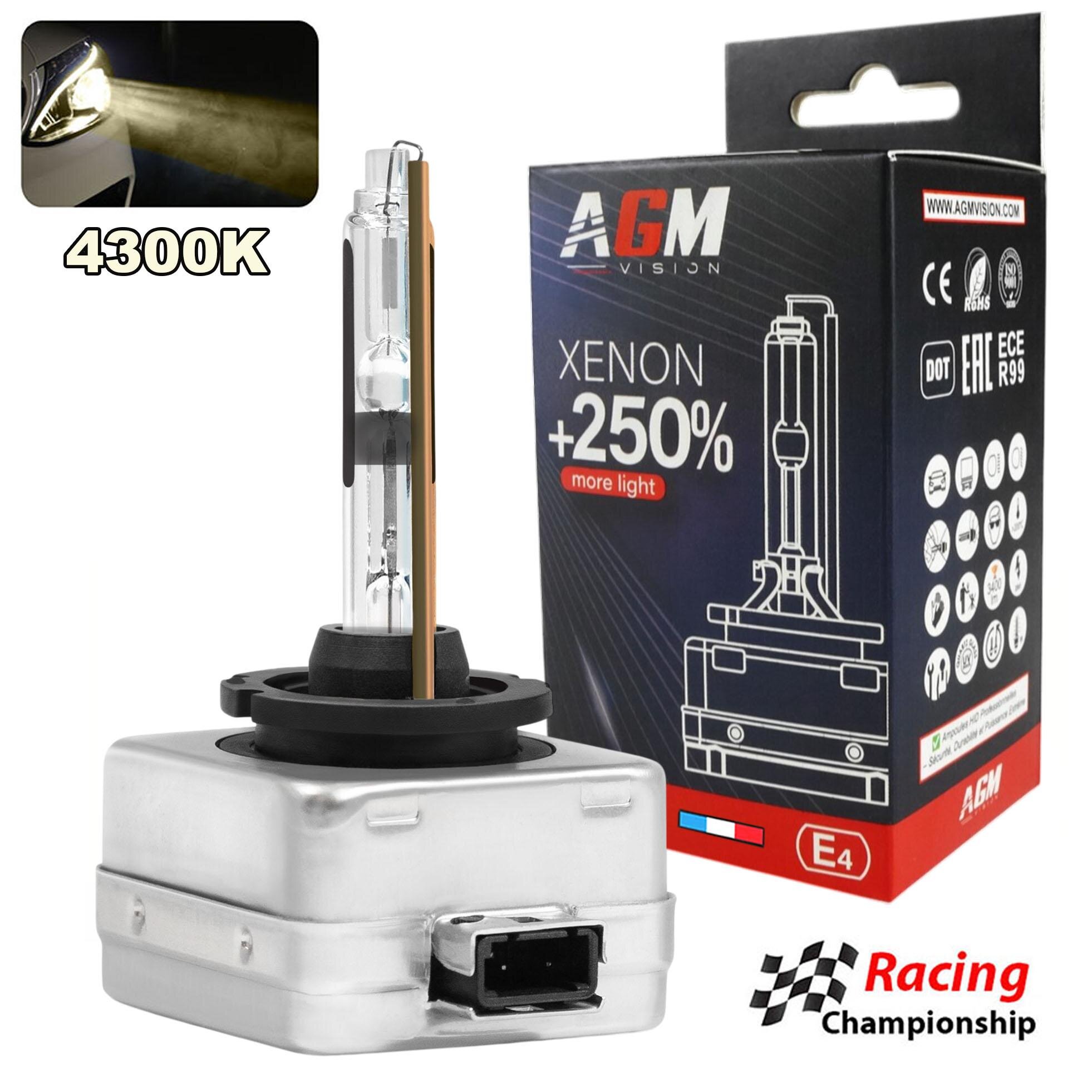 Lâmpada Xenon D3R 4300K - Optimium +250% Lâmpada Xenon D3R 4300K - Optimium +250%
