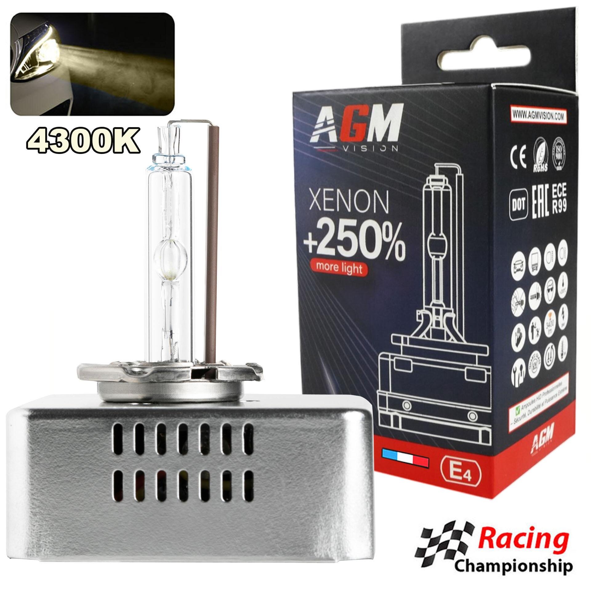Lâmpada Xenon D5S 4300K - Óptimo +250% Lâmpada Xenon D5S 4300K - Óptimo +250%