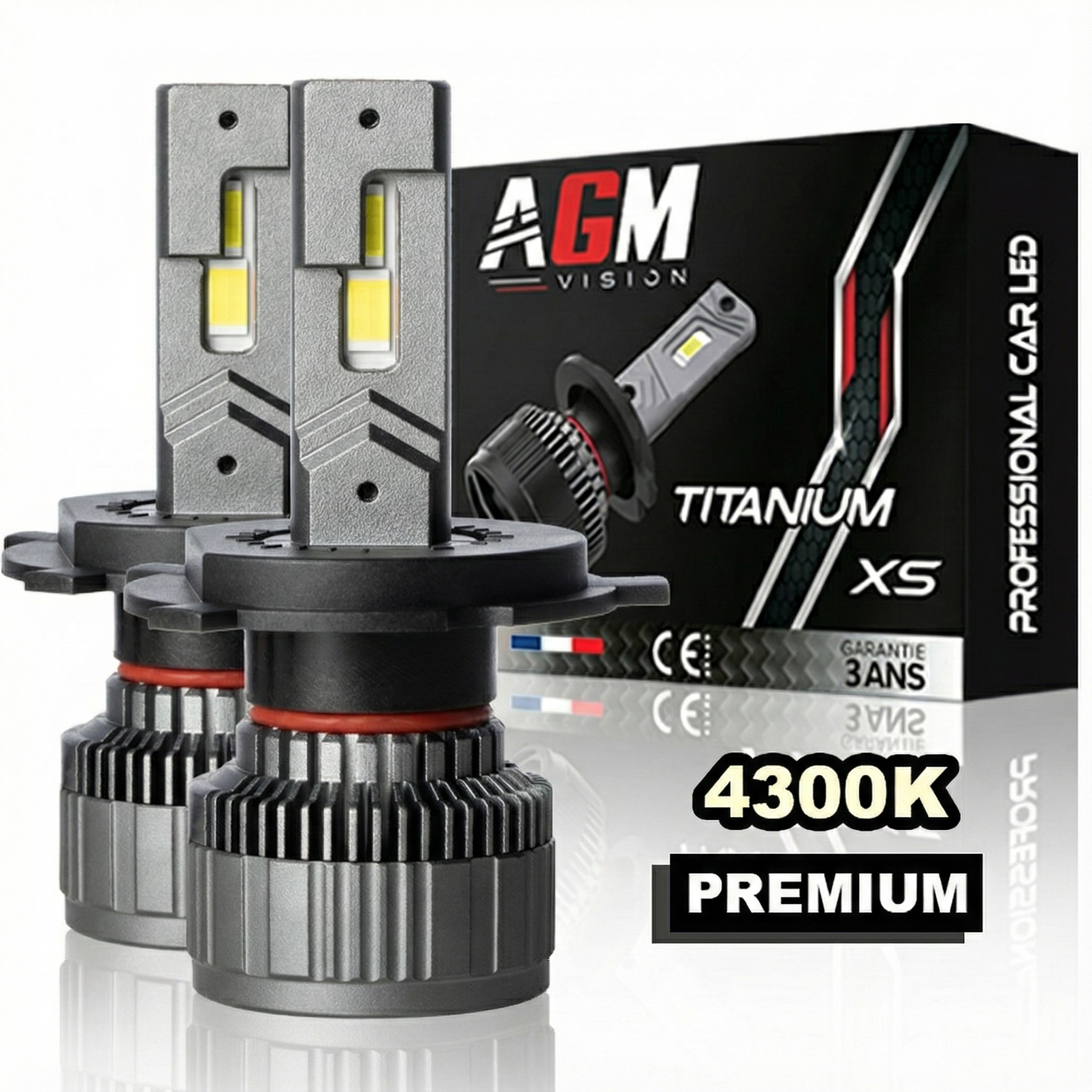 Kit lampadine LED H4 Titanium XS bianco caldo 4300 K Kit lampadine LED H4 Titanium XS bianco caldo 4300 K