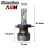 Ampoule LED H4 Titanium XS - blanc chaud 4300 K
