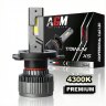 Ampoule LED H4 Titanium XS - blanc chaud 4300 K