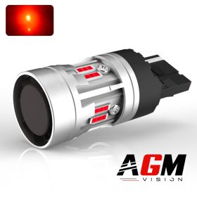 Ampoule LED T20 W21W VORTEK MAX (rouge) - AGM Vision