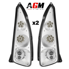 Kit 2 koplampen New Holland, 2 Bi-LED koplampen 50W/25W + extra lichten 90W + 60W - AGM Vision