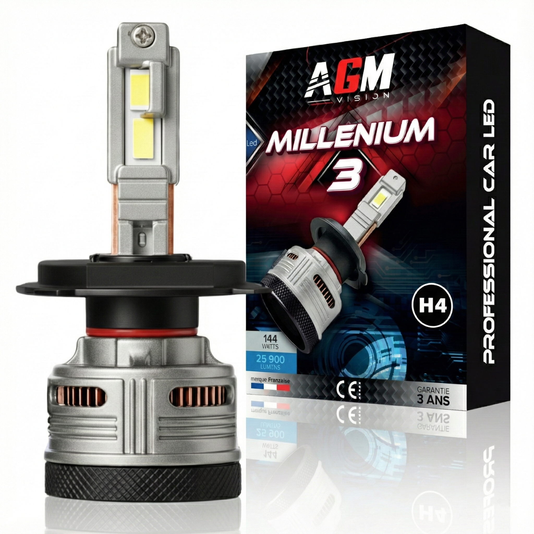LED-Lampe H4 MILLENIUM 3 - V2 LED-Lampe H4 MILLENIUM 3 - V2