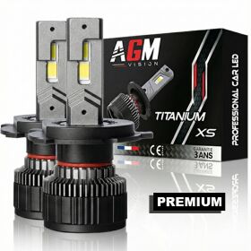 Kit ampoules LED H19 Titanium XS - V2 - AGM Vision