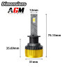 Kit ampoules LED H1 Titanium XS - V2 - jaune 3000 K