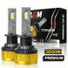 Kit ampoules LED H1 Titanium XS - V2 - jaune 3000 K