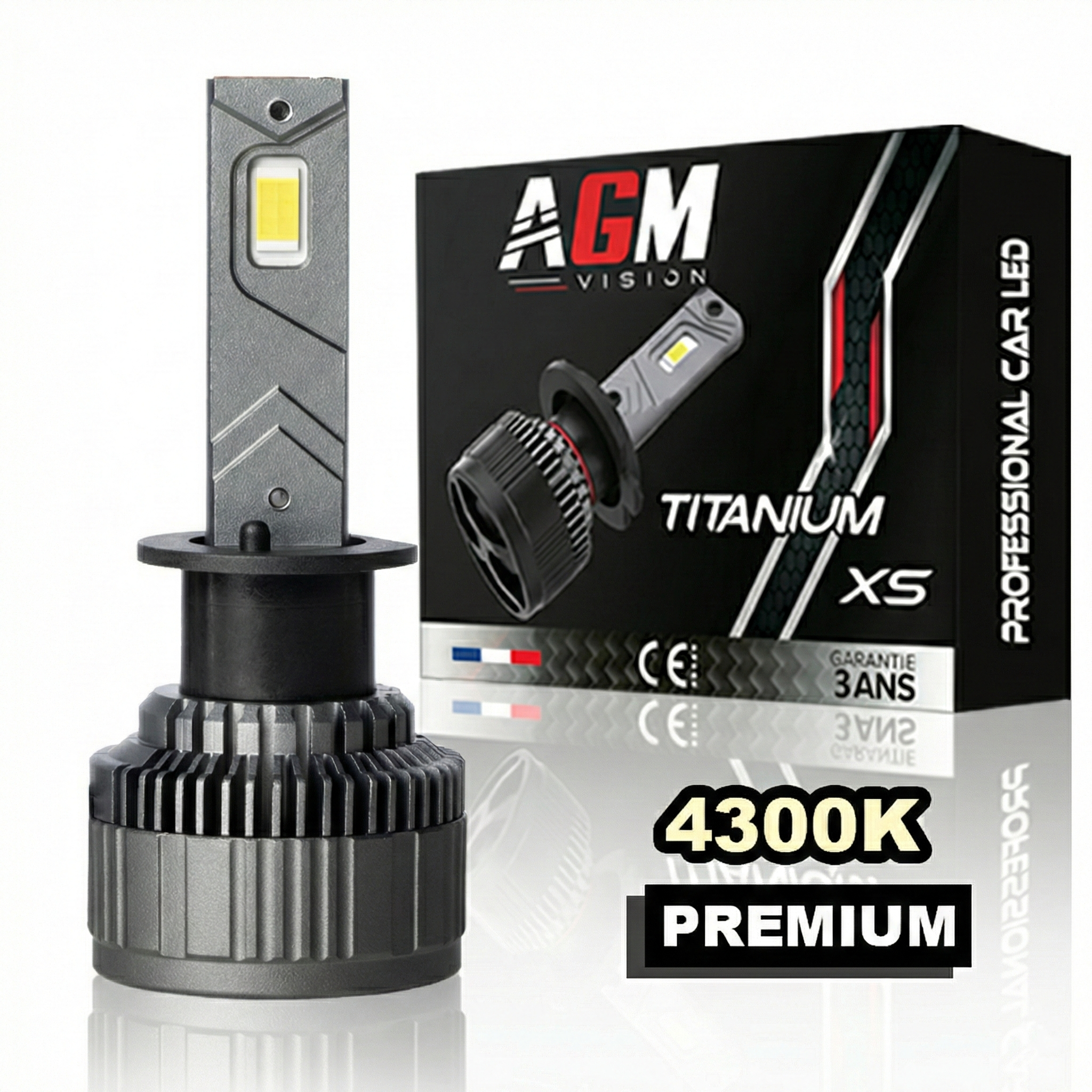 LED-Lampe H1 Titanium XS - V2 - warmweiß 4300K LED-Lampe H1 Titanium XS - V2 - warmweiß 4300K
