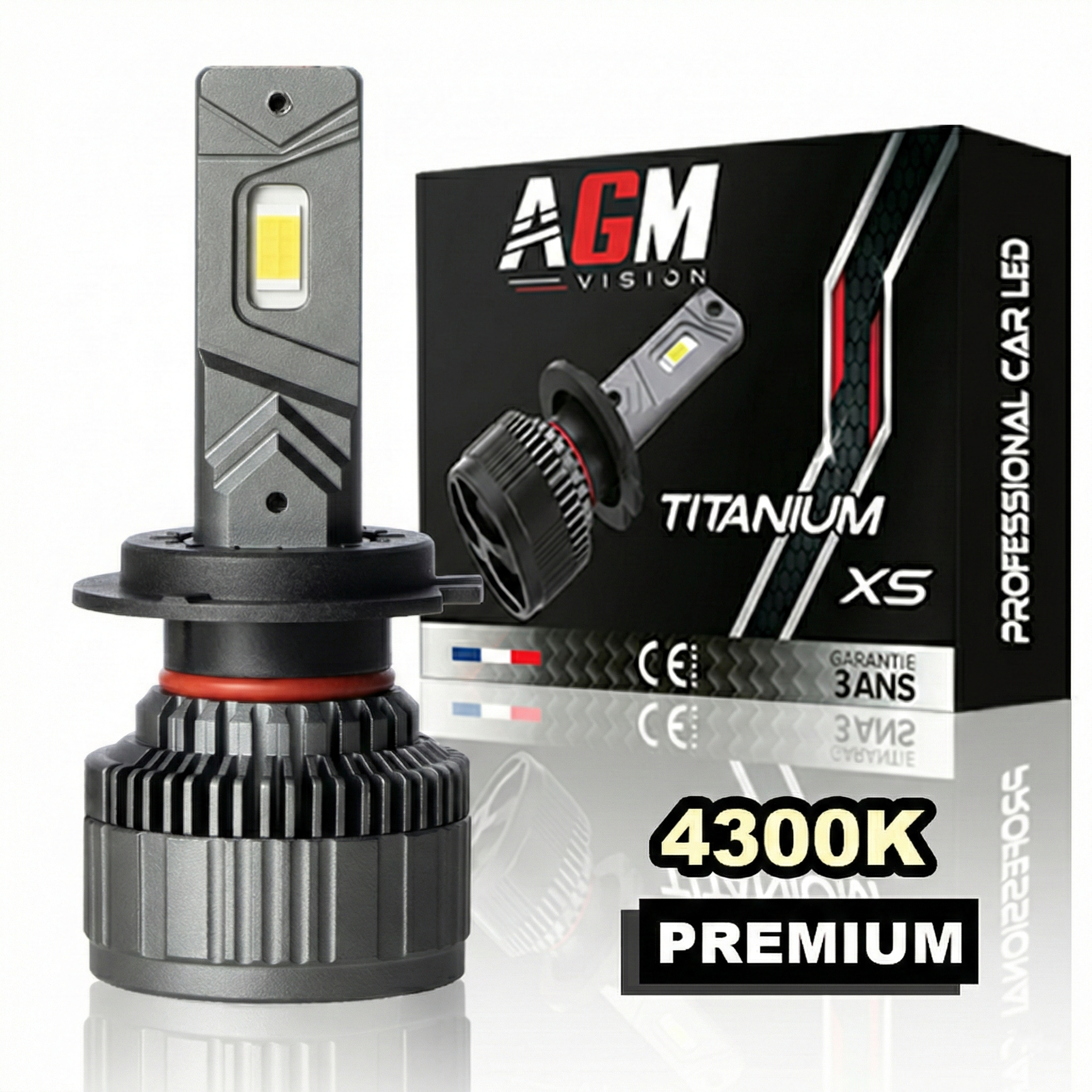 LEDバルブ H7 Titanium XS - V2 - 温白色 4300 K LEDバルブ H7 Titanium XS - V2 - 温白色 4300 K