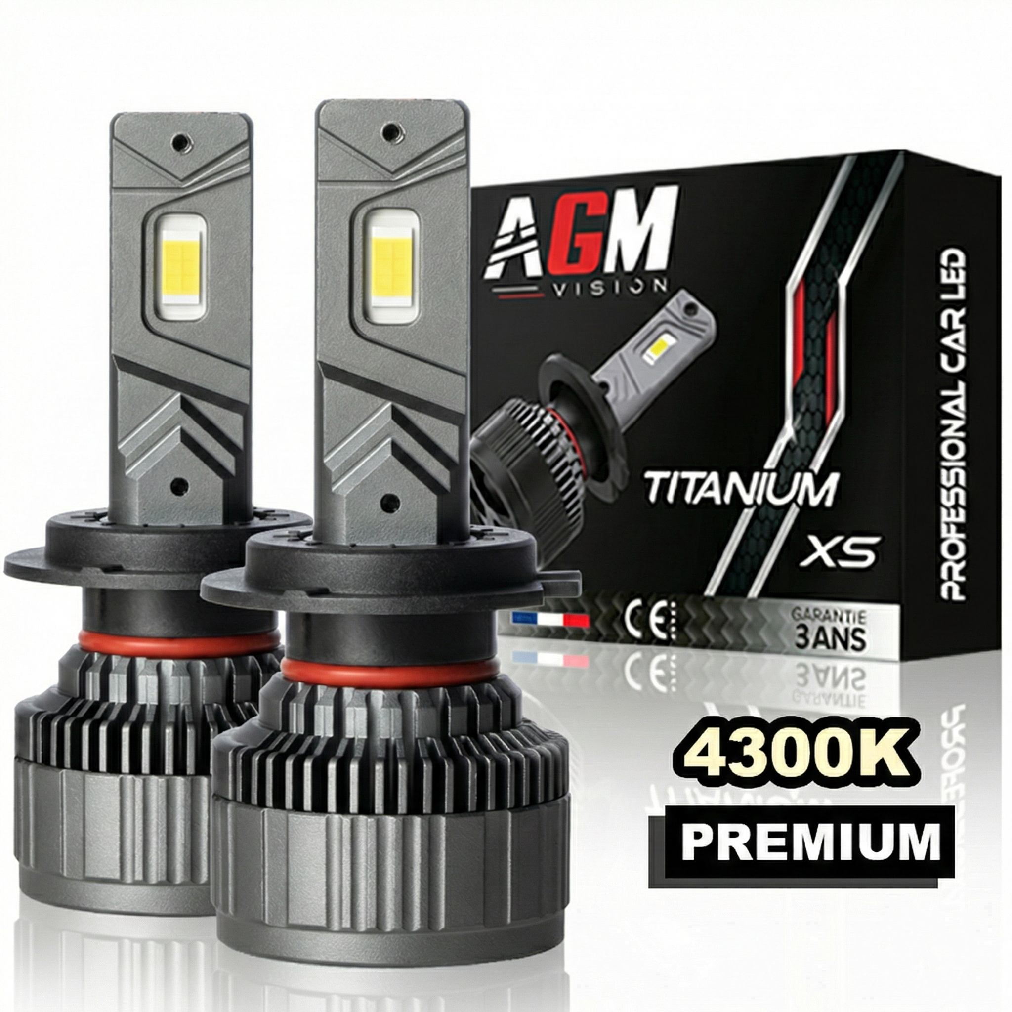 LEDバルブキット H7 Titanium XS - V2 - 温白色 4300 K LEDバルブキット H7 Titanium XS - V2 - 温白色 4300 K
