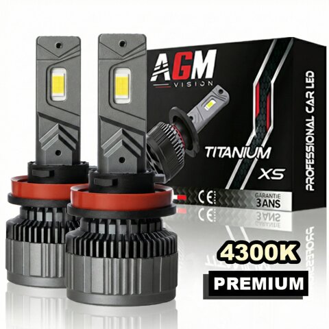 LEDバルブキット H16 Titanium XS - V2 - ウォームホワイト 4300 K