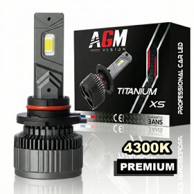 Bombilla LED HB4 - 9006 Titanium XS - V2 - blanco cálido 4300 K - AGM Vision